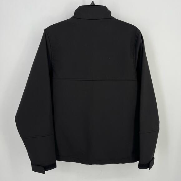 J 0101010 Binary Coding Embroidered Zip Front Jacket Mens Sz Small Black Green - Picture 3 of 7